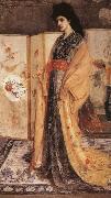 James Mcneill Whistler Whistler-s passion for all things oriental is presented here in his the princess from the Land of Porcelain oil painting artist